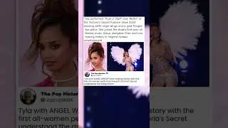 Tyla Performs at Victoria's Secret Show with Angel Wings #Tyla #VictoriasSecret #iconicperformance