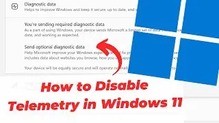 Как отключить телеметрию в Windows 11 (конфиденциальность)