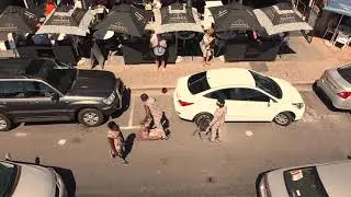Drone footage of South Africa Acrobatics, tricking flow ft tribe tower Camps bay