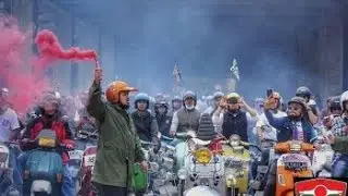 ribuan vespa MEDAN tumpah di jalanan,!! MEDAN MODS MayDay 2017