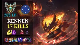 Kennen Top vs Gnar - 17 kills - Gentlemanhero EUW Grandmaster (263 LP) Patch 11.3