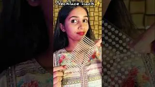 Pearl sticker necklaces hack 🤯 #diy #necklace #shorts #jewellery
