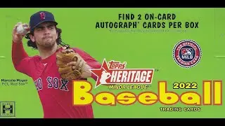 2022 Topps Heritage Minor League Baseball Hobby Box Break