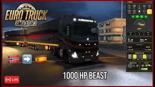 Medical Emergency Delivery: Estonia to Spain | Tuned Volvo FH5 HCT | ETS2 Live 🚛💉