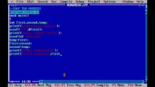 c program | swapping two numbers | using temp variable | exchange two numbers