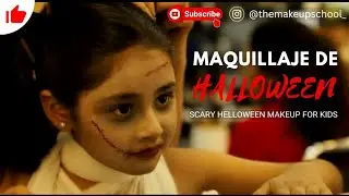 maquillaje de helloween | halloween makeup for kids 2022 | how do kids do halloween makeup