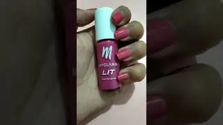 MyGlamm LIT Nail Paint- Bold Digger #007 | Fuchsia Pink shade