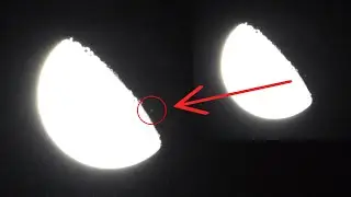 I shot a video of a satellite passing by the moon #Shorts