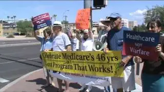 Tucson PDA Activists Protest Proposed Medicare Cuts
