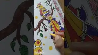 madhubani | Bihar folk Art #shorts #art