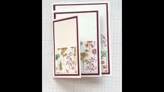 How to make the 4 fold card   part 1