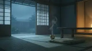 Soft Rain Ambience 🌙 Minimal Lo-Fi for Focus | Tatami Room