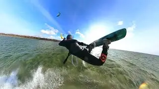 KITEBOARDING WITH GOPRO MAX AND FPV DRONE | 2 SICK SESSIONS