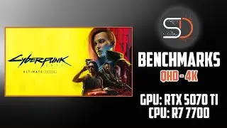 RTX 5070 Ti + Ryzen 7 7700 | Cyberpunk 2077 Benchmark (QHD / 4K Ultra)