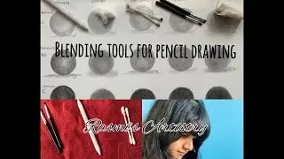 How to blend charcoal and graphite Pencil drawing |Makeup brush,stumps or cotton balls for blending