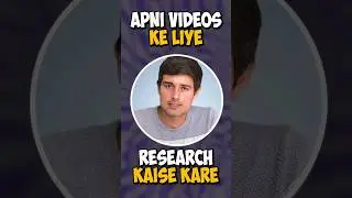 How To Research Any Topic like @dhruvrathee @mohak_mangal @AbhiandNiyu ✅ #shorts (61/100)