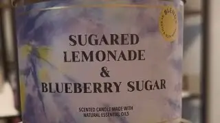 Sugared Lemonade and Blueberry Sugar Candle Review | Bath & Body Works