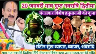 20 जनवरी माघ मंगलवार विशेष | नकारात्मक शक्तियां | मनोकामना पूर्ण उपाय | धन - वैभव - नौकरी-विवाह