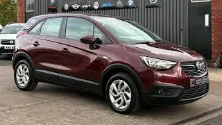 2019 (69) Vauxhall Crossland X 1.2T SE Nav 5Dr in Rioja Red. 29k Miles. 1 Owner. 6 Services. £8750