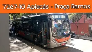 7267-10 Apiacás - Praça Ramos.  Trajeto da Linha 