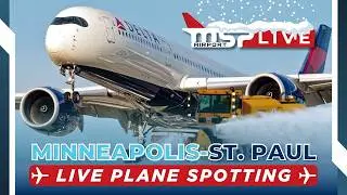 🔴 LIVE ACTION-PACKED WINTER PLANE SPOTTING! ❄ MSP AIRPORT ❄ 2/23/26