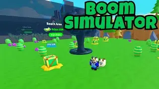 Boom Simulator💣, GOLD!! x2 OR UNUSUAL NUKE OR CASH 2.5M OR GEMS 510K OR BEACH AREA in Roblox
