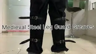 Medieval Steel Gothic Leg Greaves Armor Leg Guard