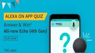 Amazon Alexa On App Quiz Answer Today / Amazon Quiz Answer / Amazon Funzone Morning Quiz Answer