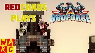 Broforce Funny Moments - Rail Fortress - Broforce Multiplayer Gameplay