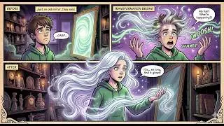 Boy Turns Into Cute Ghost Girl!  Ghost'd — A Boy's Haunted Transformation | TG TF Comic