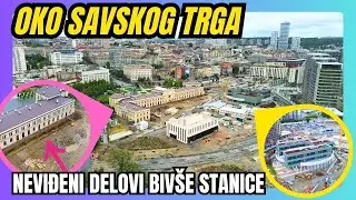 Otkopani temelji bivše stanice. Obrazovni kampus Beograda na vodi u završnim radovima.
