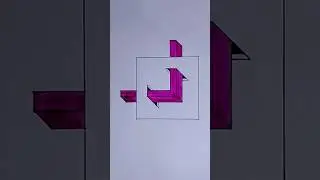 3D Impossible Drawing #drawing #shorts #art #challenge