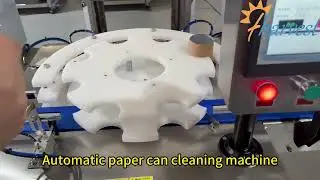 Automatic 4-Head Paper Can Cleaner - Industrial Cleaning Machine for Packaging