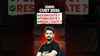 CUET 2026 Application Form ,Exam Date & Result Dates 🗓️ #shorts