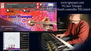TEControl breath controller and VG Trumpet sound library for NI Kontakt wav nki
