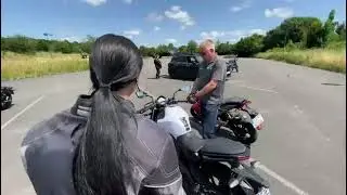 Erste Fahrstunde Motorradf&uuml;hrerschein Schnupperkurs #wasmitmotorrad