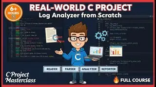 C Log Analyzer Project 🔍 | Full 6+ Hour Real-World C Programming Project | Build a Log Analysis in C
