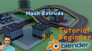 [AR] Blender 3.6 beginner - Mesh Extrude