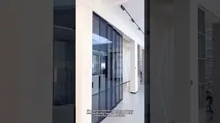 Modern Telescopic Sliding Glass Partition System in Action