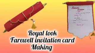 🔥 spiral farewell invitation card making easy|handmade invitation card💕