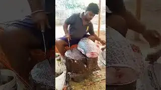 20kg big katla cutting by experts  rajamarga.