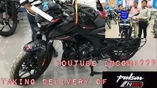 YOUTUBE के पैसों 💰 से ख़रीदी नयी BIKE | TAKING DELIVERY OF PULSAR N160 | ANKIT JANGRA
