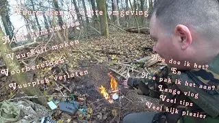 Vuur maken in een natte omgeving, hoe doe ik dat? Preppen en survival Nederland bushcraft en outdoor