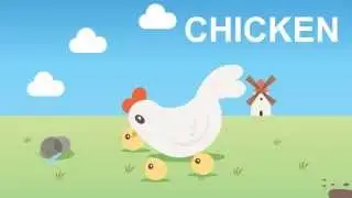 Animal Sounds and Animal Names on the Farm for Children learning video