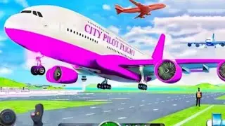 Flight Airplane City Pilot Simulator - Plane Being Emergency Landing - Android Gameplay 
