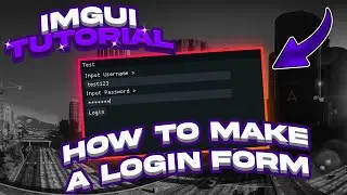 [Dear ImGui C++] How to Make A Working Login Form