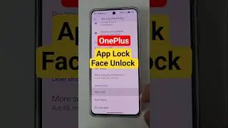 app lock with face unlock oneplus #android #oneplus #applock