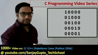 Print diagonal 1 and remaining as 0 using nested loop in C language | C Programming Video Tutorials