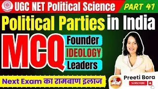 🎯 Crack UGC NET JRF: Political Parties in India MCQs (Unit 8) | Founders, Ideology & Key Facts