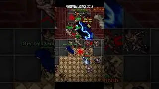 A 161 Royal Paladin FELL ASLEEP😴 sneak in tomb #medivia #tibia #tibiapvp #tibiashorts #shorts